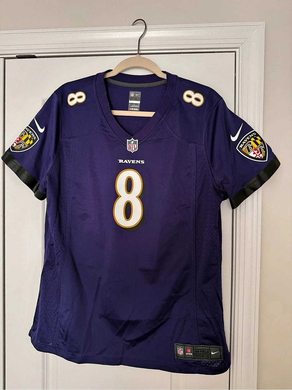 Nike Baltimore Ravens Lamar Jackson Nike Game Jersey Women’s XL Purple & Black